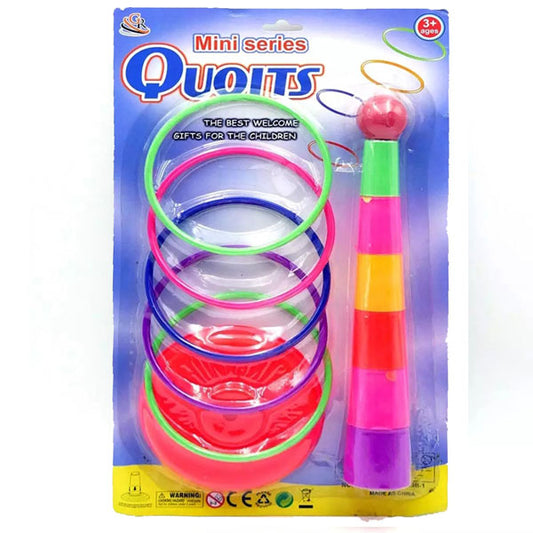 2-in-1 Ring Toss & Stacking Tower Game – Montessori Development Toy